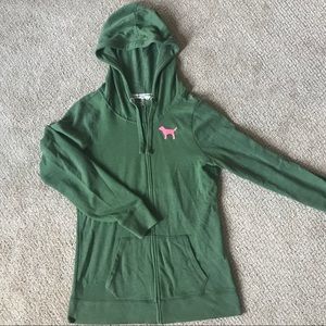 PINK lounge zip up hoodie